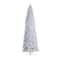 10ft. Pre-Lit Slim White Artificial Christmas Tree, Warm White LED Lights